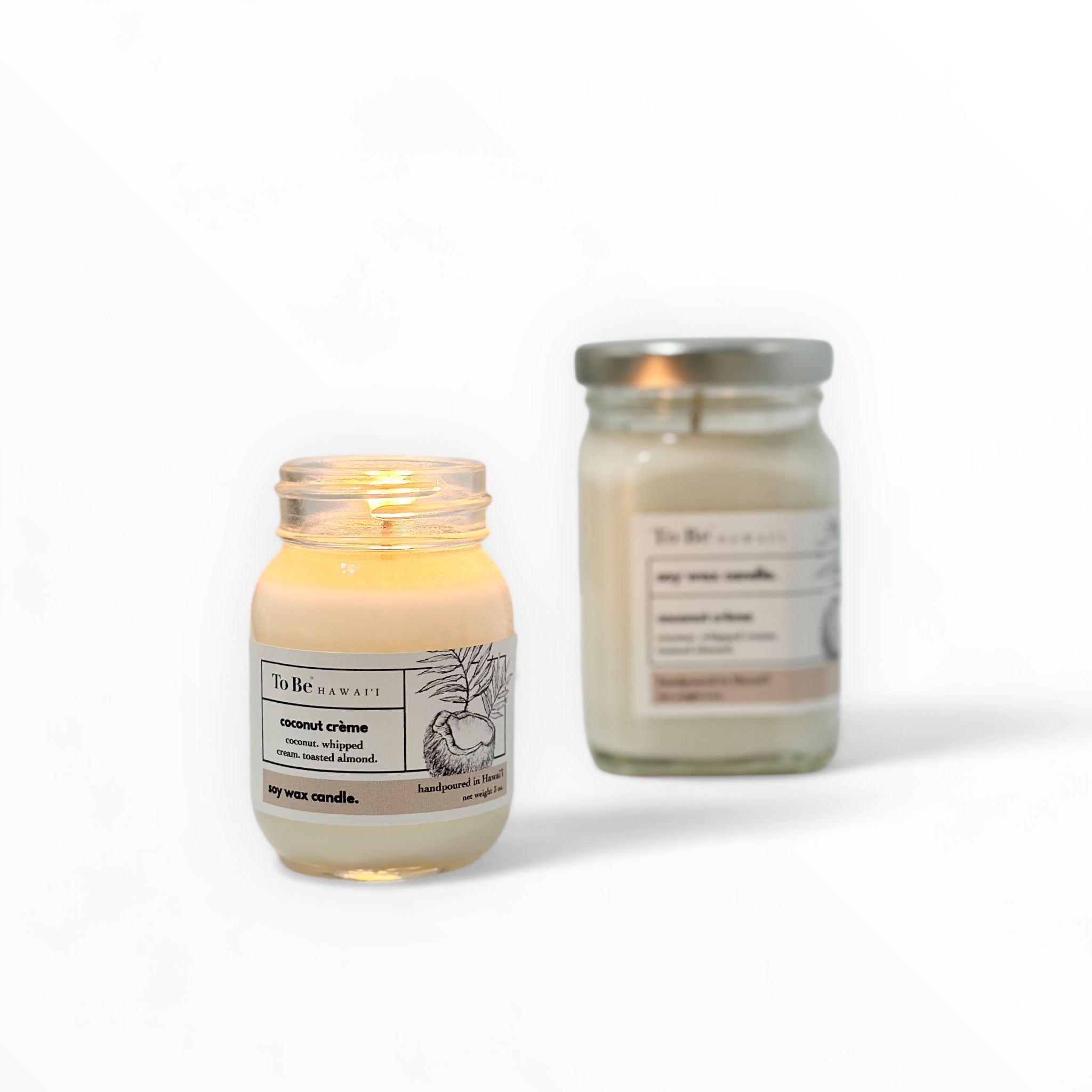 🕯️ Coconut Crème Soy Wax Candle - GNS Beauty & Personal Care