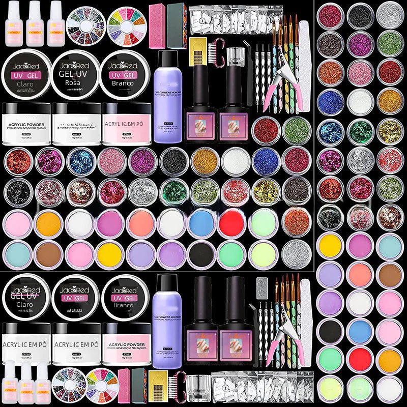 Complete Nail Kit with 42 Colors – Perfect for Beginners & Professionals - GNS Beauty & Personal Care