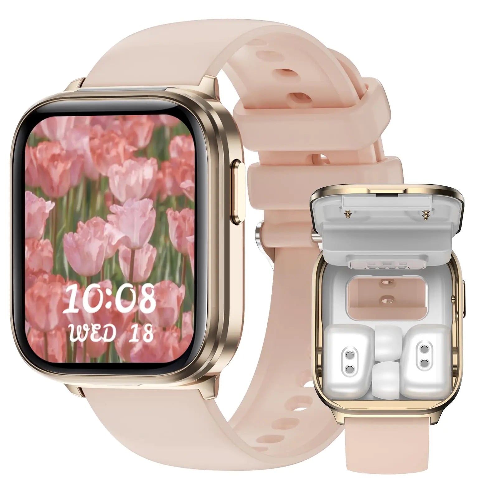 Coolhenry Smartwatch with Built - In Earbuds – 3 - in - 1 Fitness, Function & Freedom (1.85" HD Display) - GNS Beauty & Personal Care