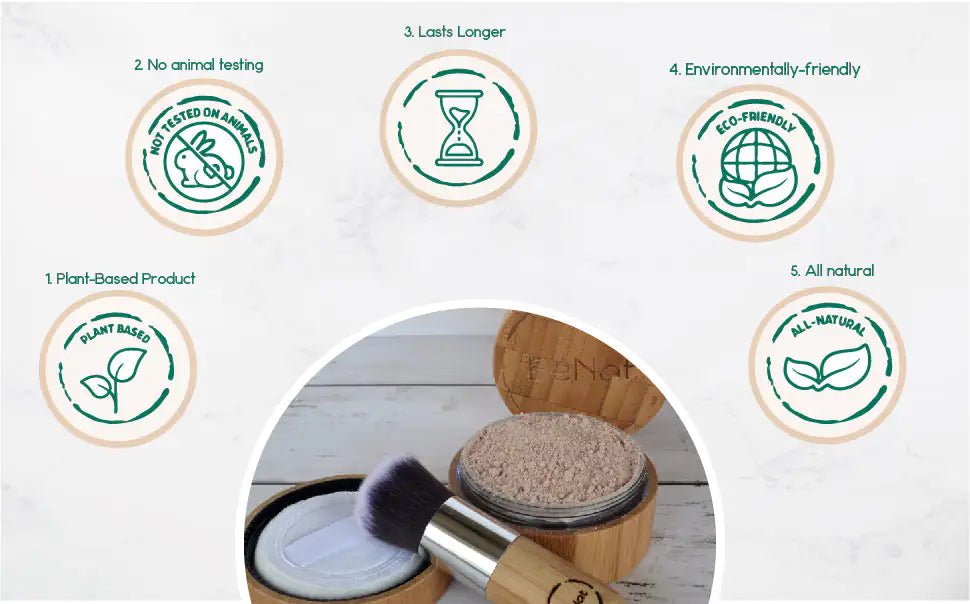 Cruelty - Free Setting Powder with Reusable Bamboo Case - GNS Beauty & Personal Care