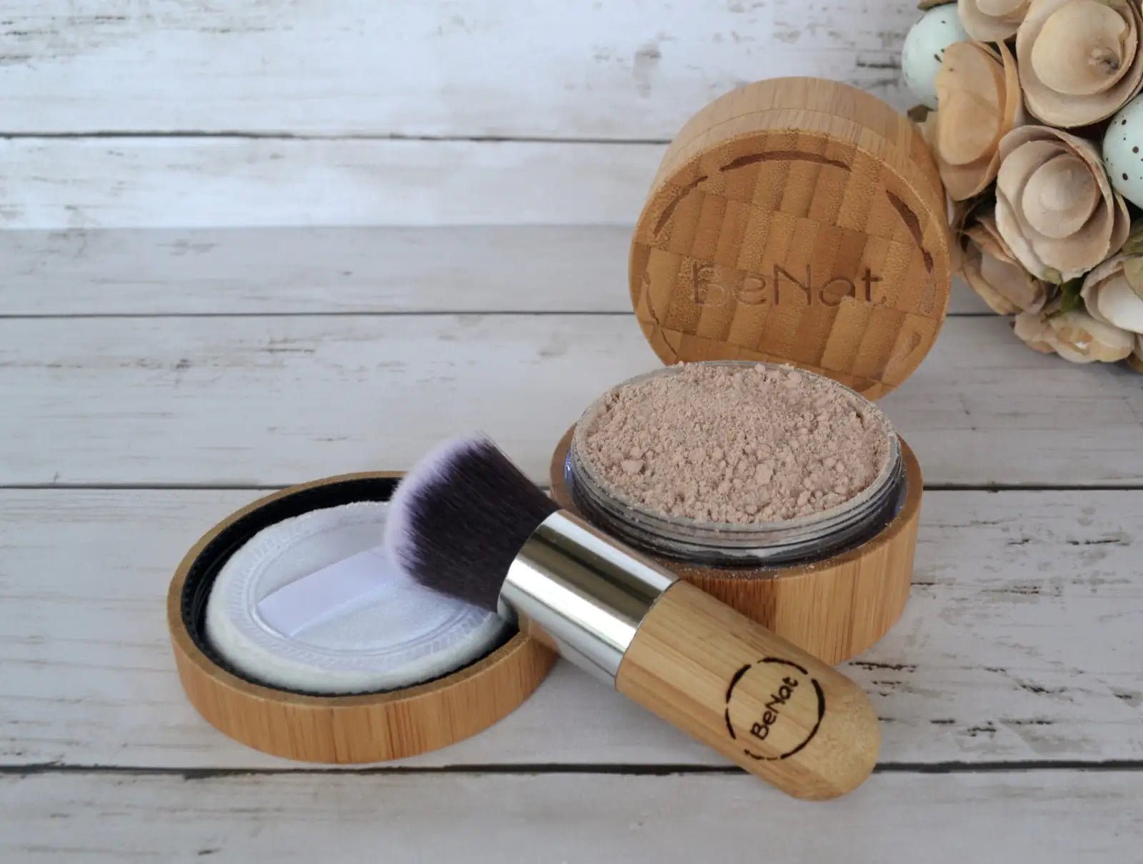 Cruelty - Free Setting Powder with Reusable Bamboo Case - GNS Beauty & Personal Care