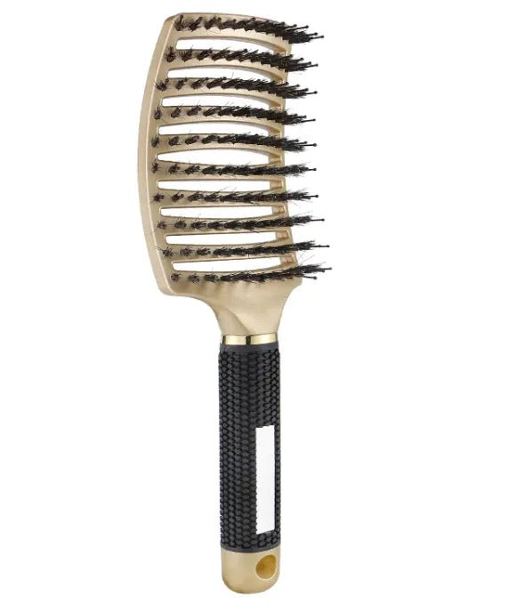 Curved Bristle Hairdressing Brush – Precision Styling in a Spectrum of Colors - GNS Beauty & Personal Care