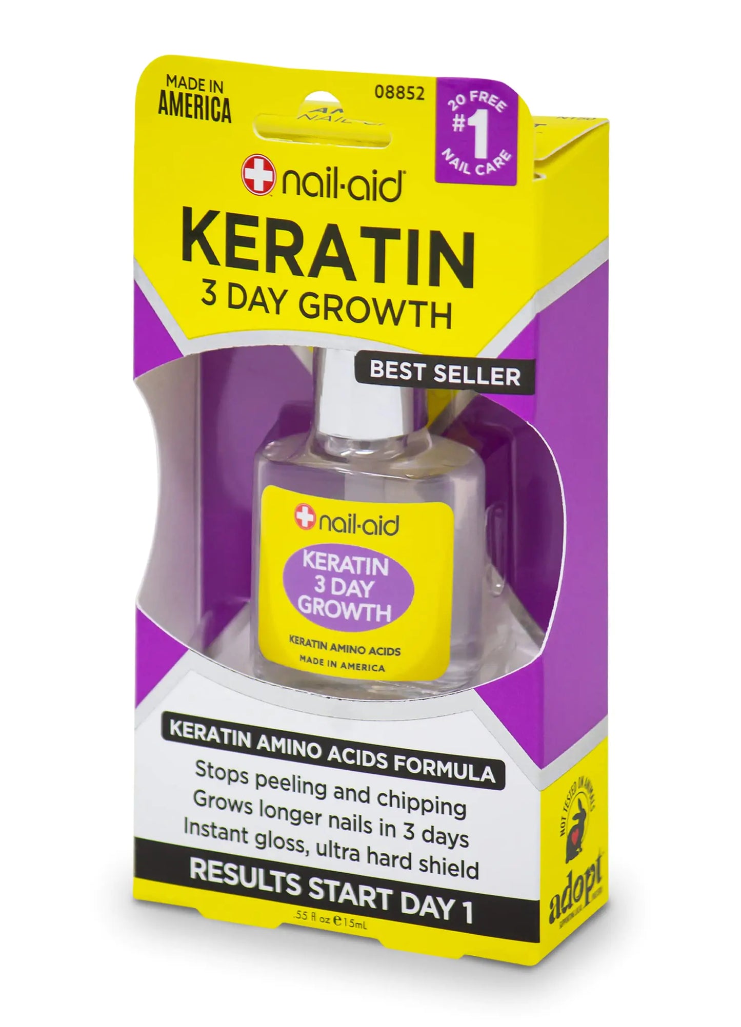 Keratin Nail Strengthener - 3 Day Growth Treatment, 0.55 Fl Oz