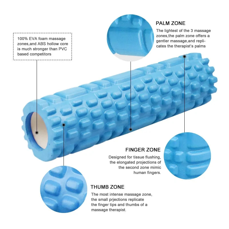 Versatile Eco-Friendly Fitness Foam Roller