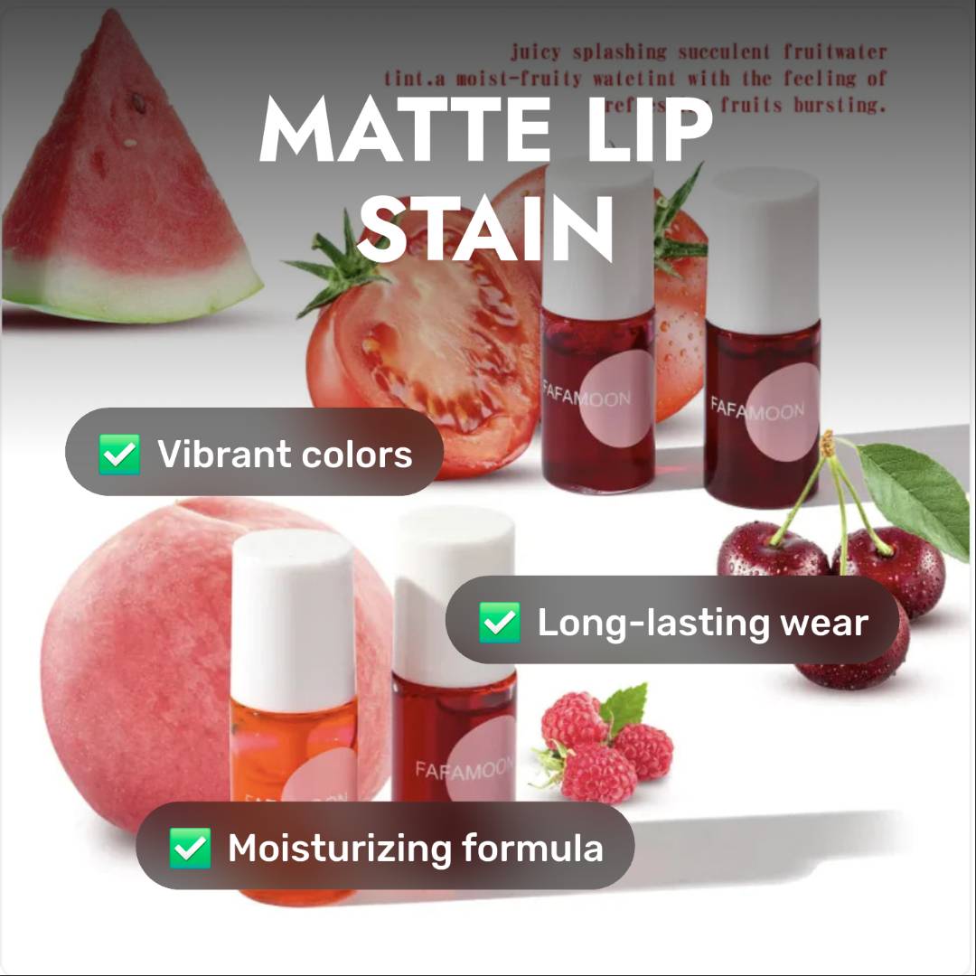 Hydrating Matte Lip Stain – Vibrant, Long-Lasting & Moisturizing