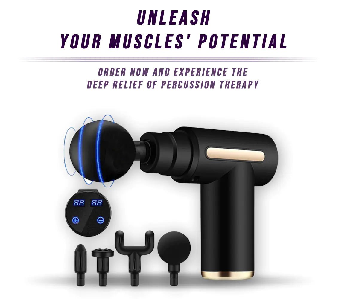 Deep Tissue Massage Gun: Quiet Glide Technology for Effective Muscle Recovery - GNS Beauty & Personal Care