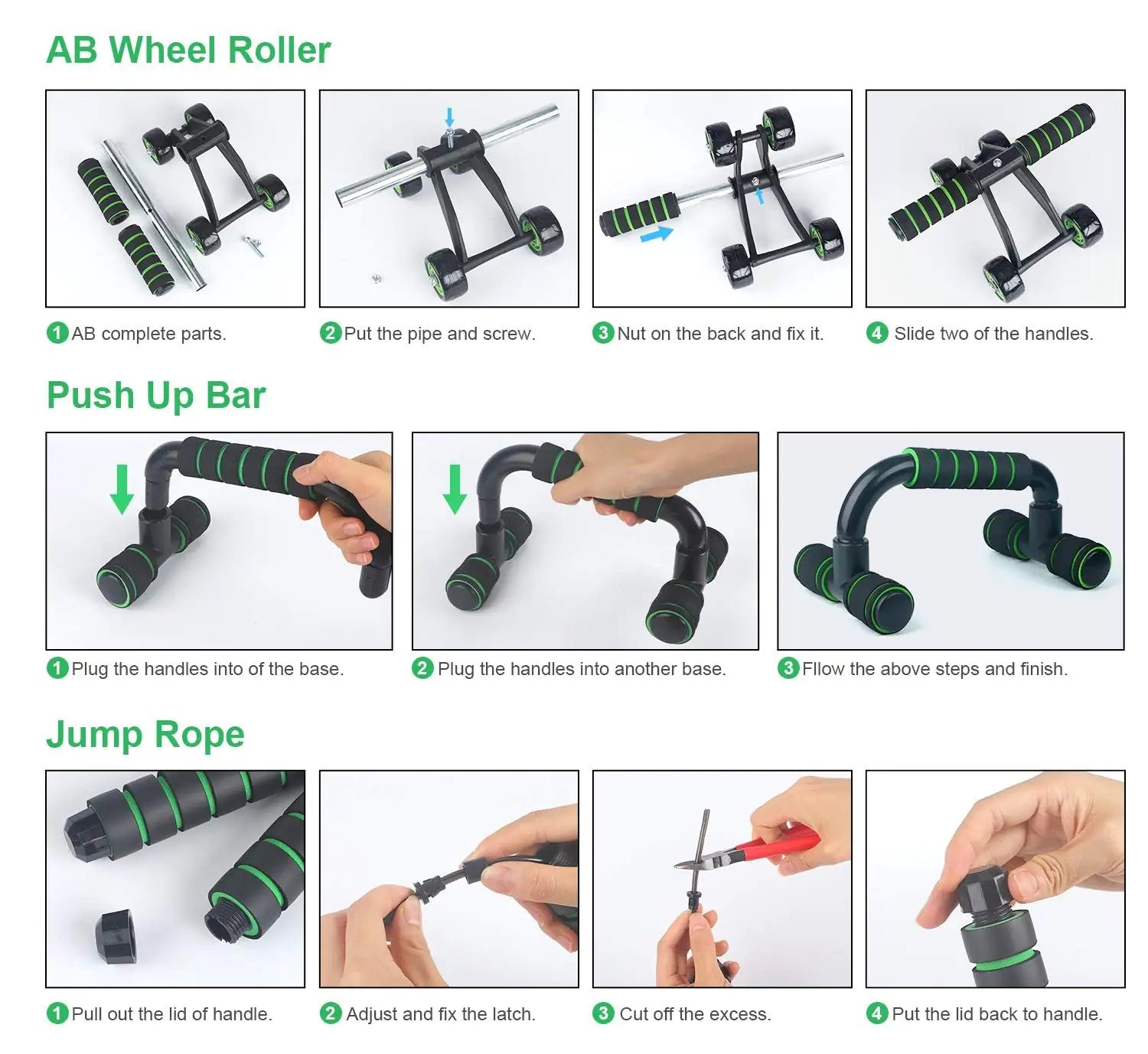 Deluxe Home Workout Fitness Kit - 10 - in - 1 Set - GNS Beauty & Personal Care