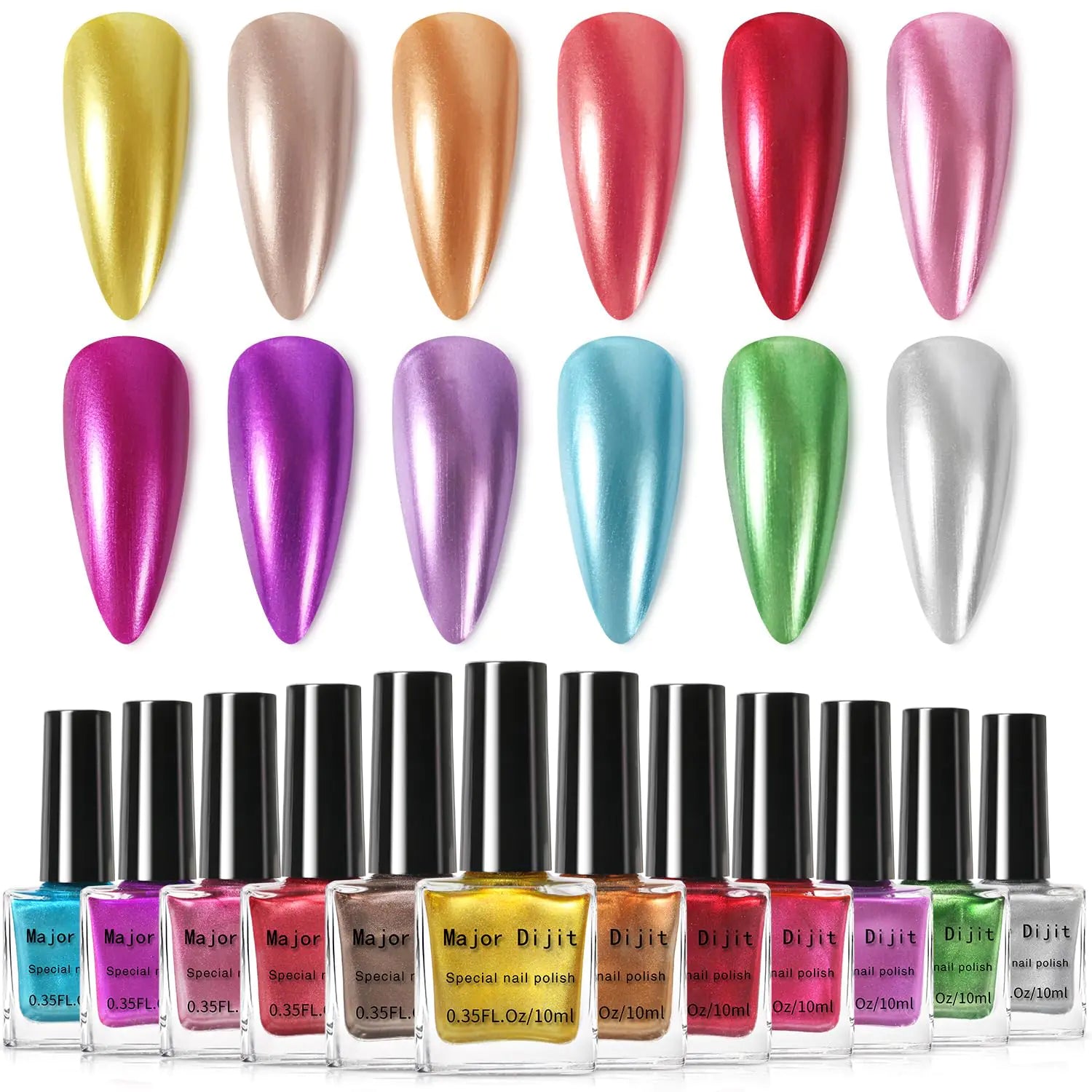 DouborQ Metallic Nail Polish Set – Vibrant, Long - Lasting Glam for Every Occasion - GNS Beauty & Personal Care
