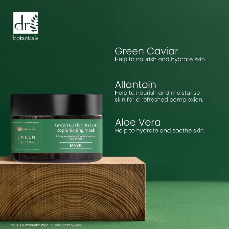 Dr. Botanicals Green Caviar Instant Repairing Amino Acid Mask - 50ml - GNS Beauty & Personal Care