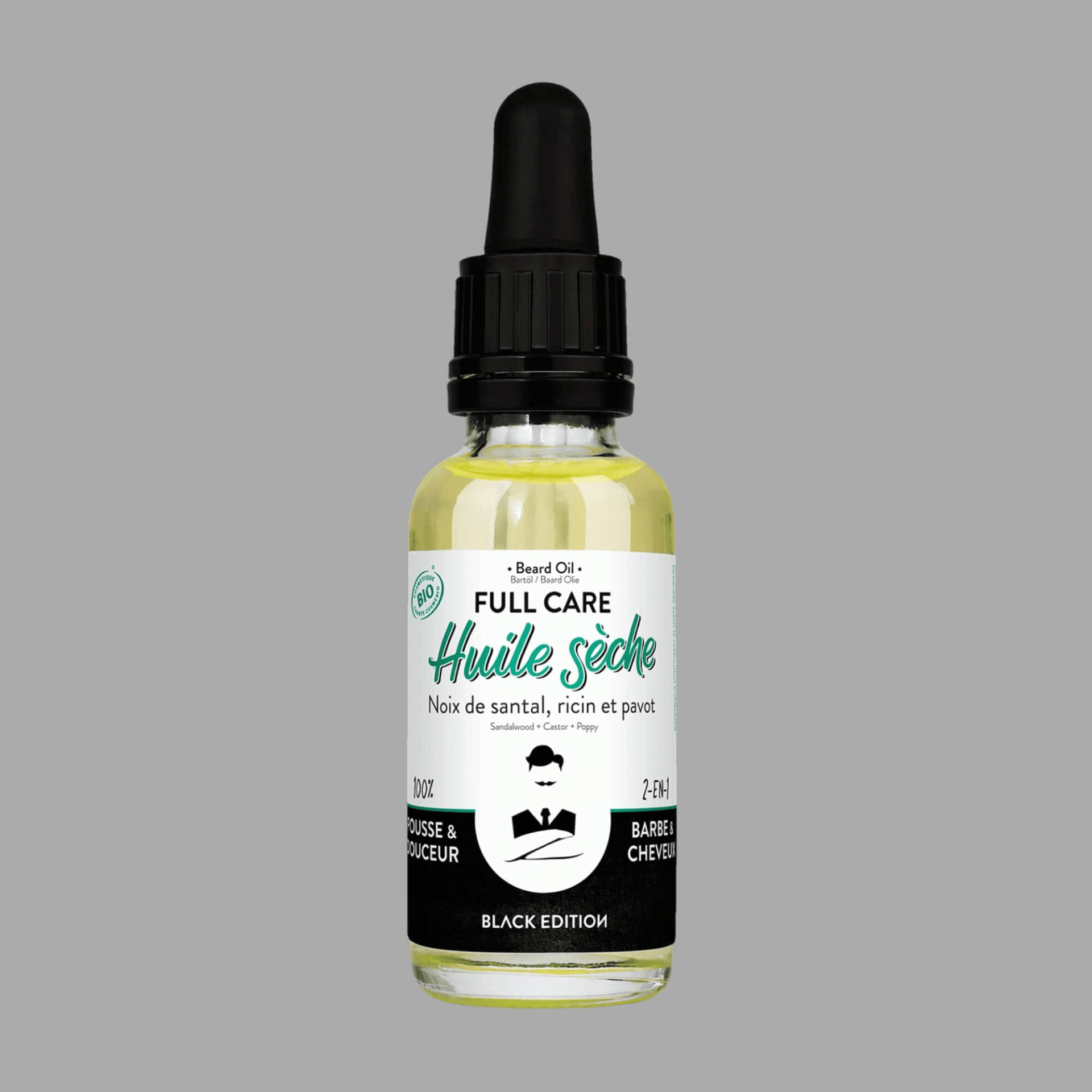 Dry Beard & Hair Oil – FULL CARE BLACK EDITION (30mL) – Nourish, Revitalize & Elevate Your Grooming - GNS Beauty & Personal Care