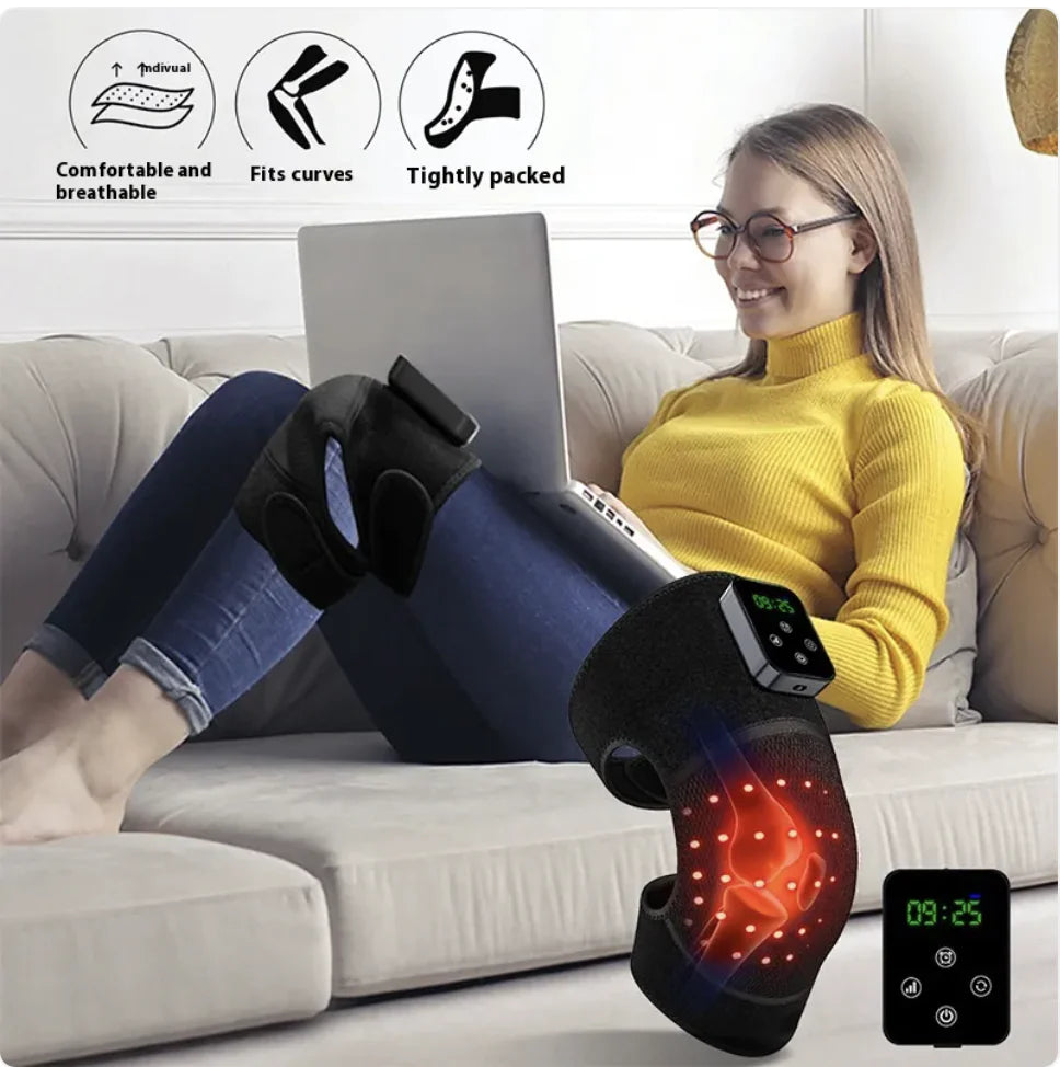 Infrared Knee Pain Relief Massager with Red Light Therapy