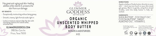 Organic Unscented Body Butter – Best Moisturizer for Dry Skin