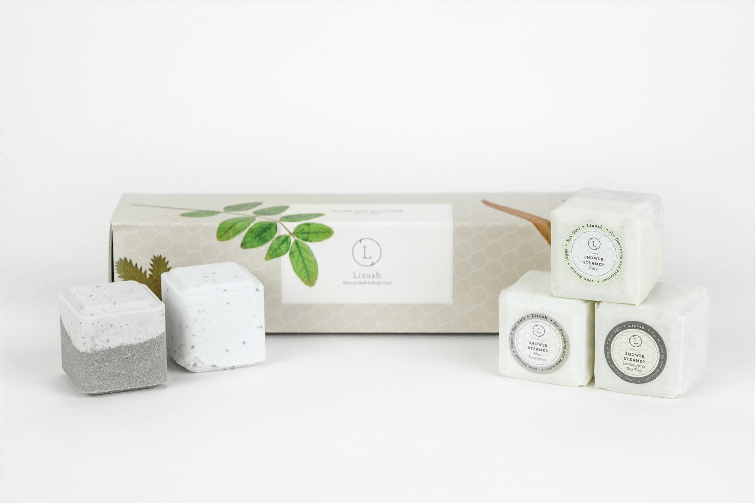 Earthy Shower Steamer Gift Box - 5 - Pack for Men & Women - GNS Beauty & Personal Care
