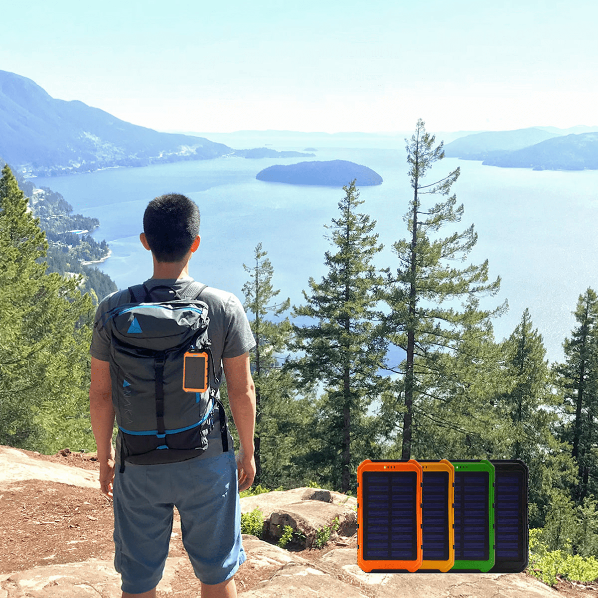 Eco - Friendly 6000mAh Dual USB Solar Power Bank Charger - GNS Beauty & Personal Care