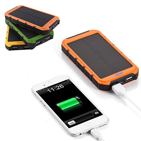 Eco - Friendly 6000mAh Dual USB Solar Power Bank Charger – Sustainable Power Anytime, Anywhere - GNS Beauty & Personal Care