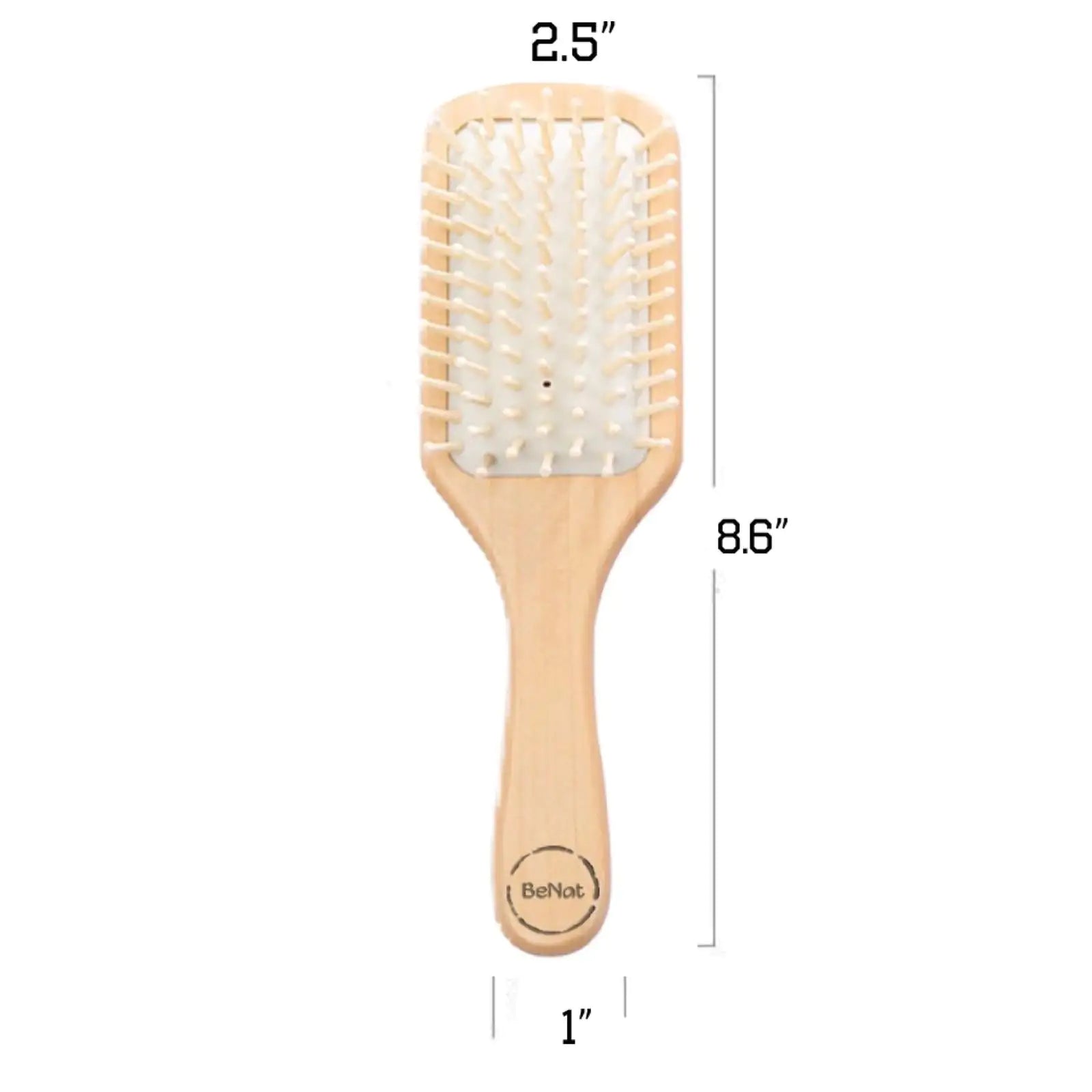 Eco - Friendly Wooden Detangling Hair Brush with Bamboo Bristles - GNS Beauty & Personal Care