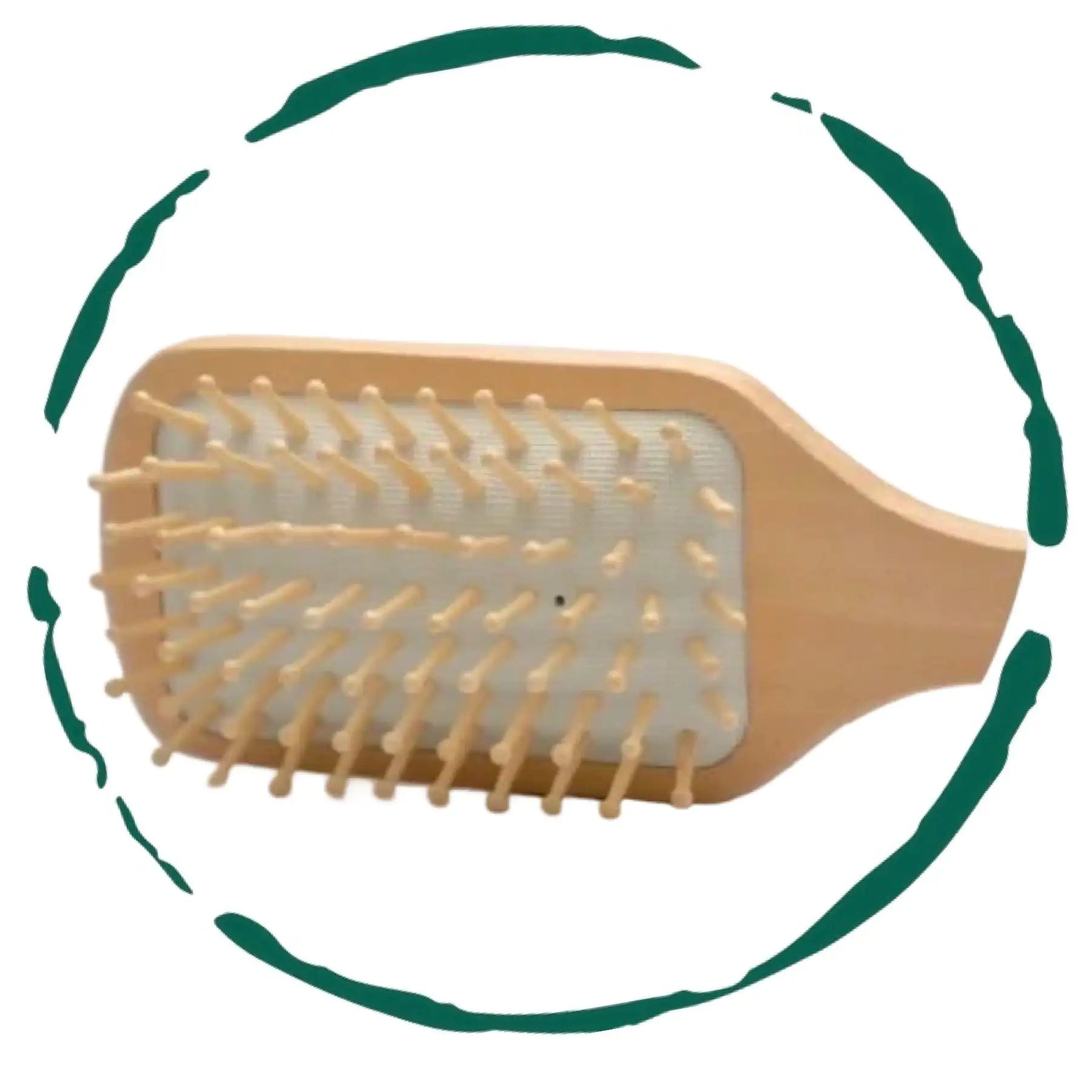Eco - Friendly Wooden Detangling Hair Brush with Bamboo Bristles - GNS Beauty & Personal Care