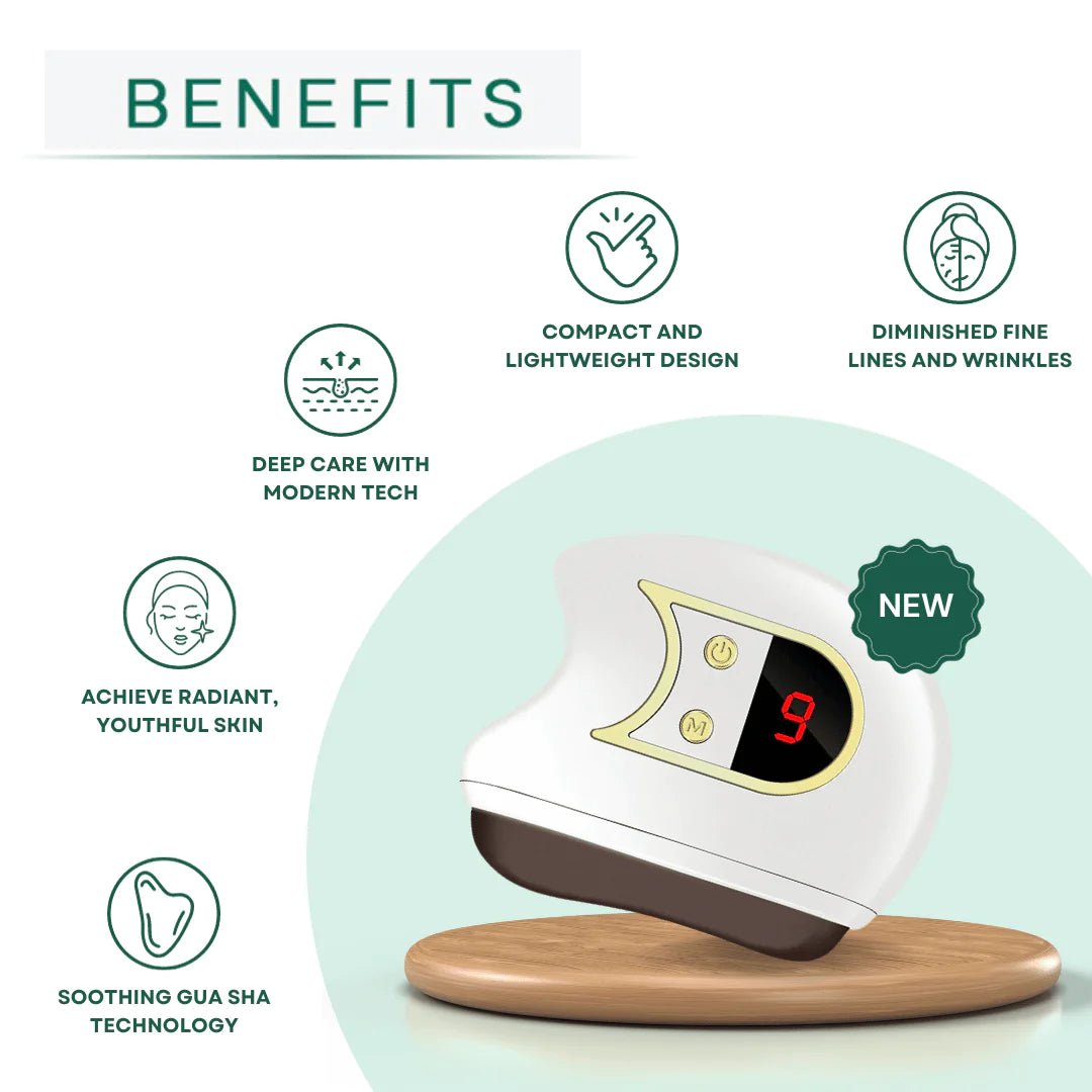 Electric Gua Sha Facial Sculpting Tool with Heat & Red Light Therapy - GNS Beauty & Personal Care