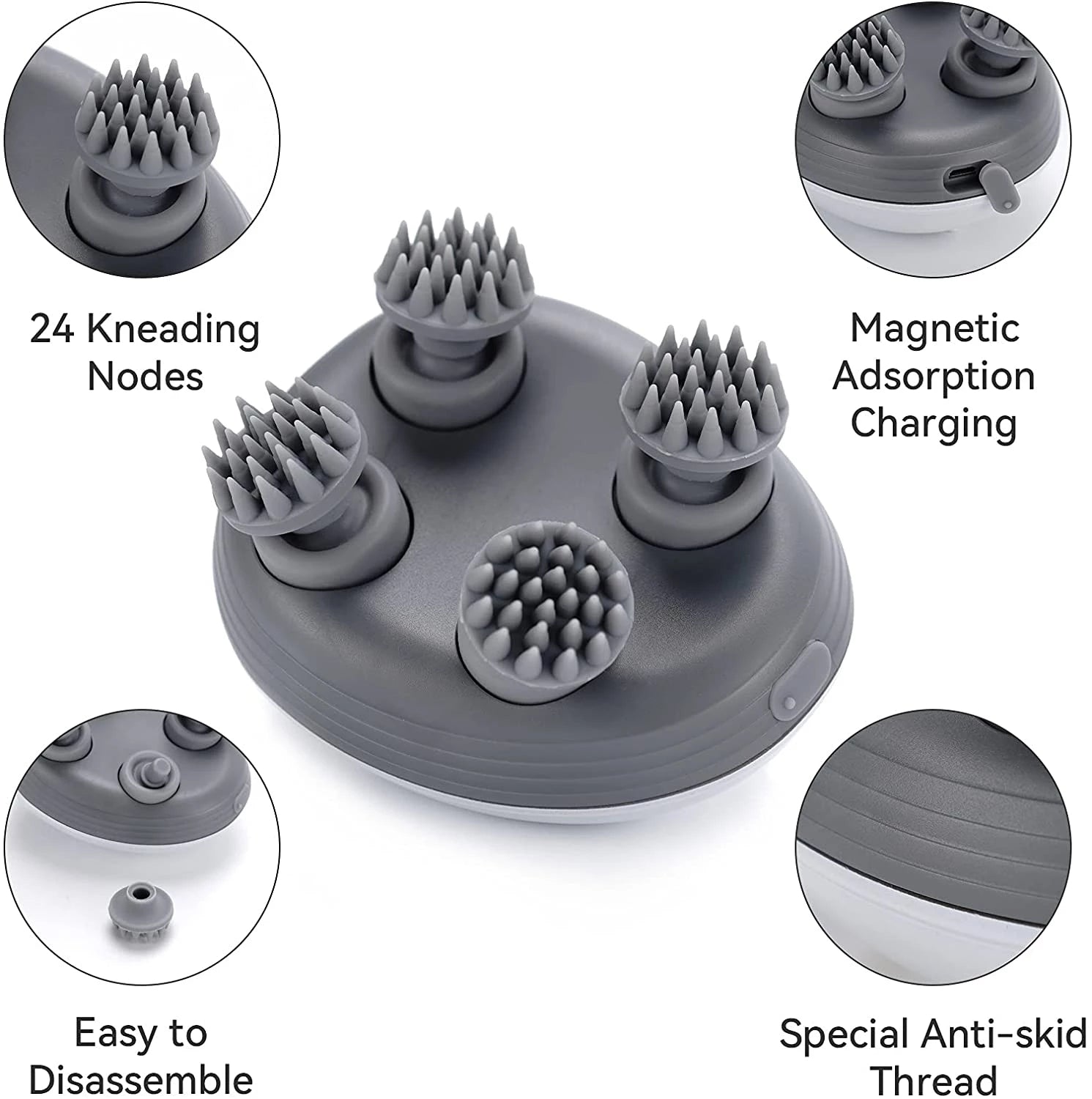Electric Head and Scalp Massage Device with Heat Function - GNS Beauty & Personal Care