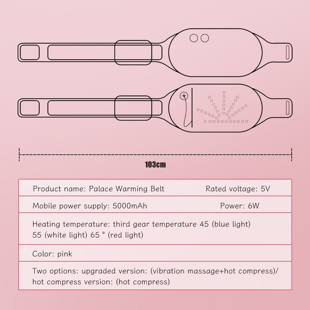 Electric Massager Vibrator Menstrual Heating Relief Pad Waist - GNS Beauty & Personal Care