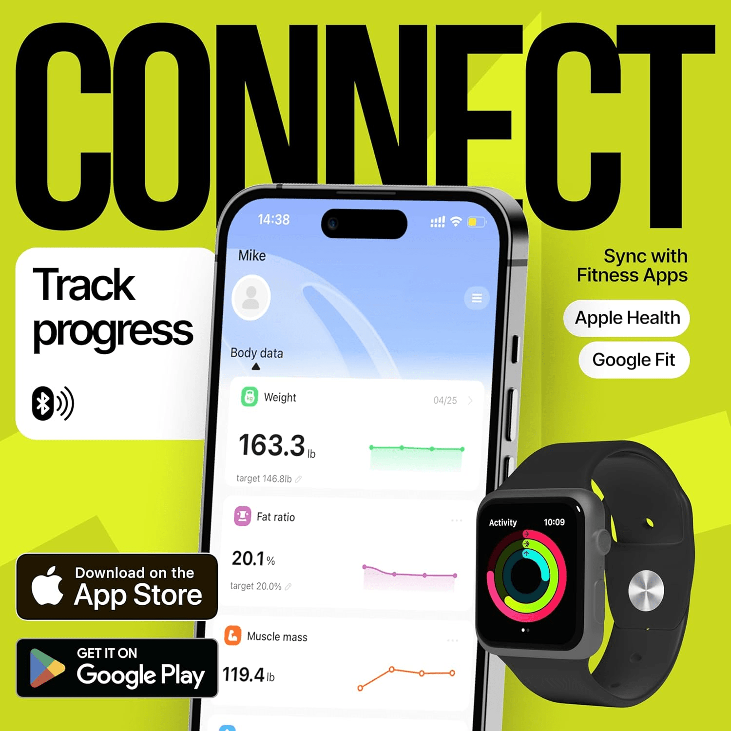 EziGo White Digital Bathroom Smart Scale – Precision Meets Innovation for Total Health Tracking - GNS Beauty & Personal Care