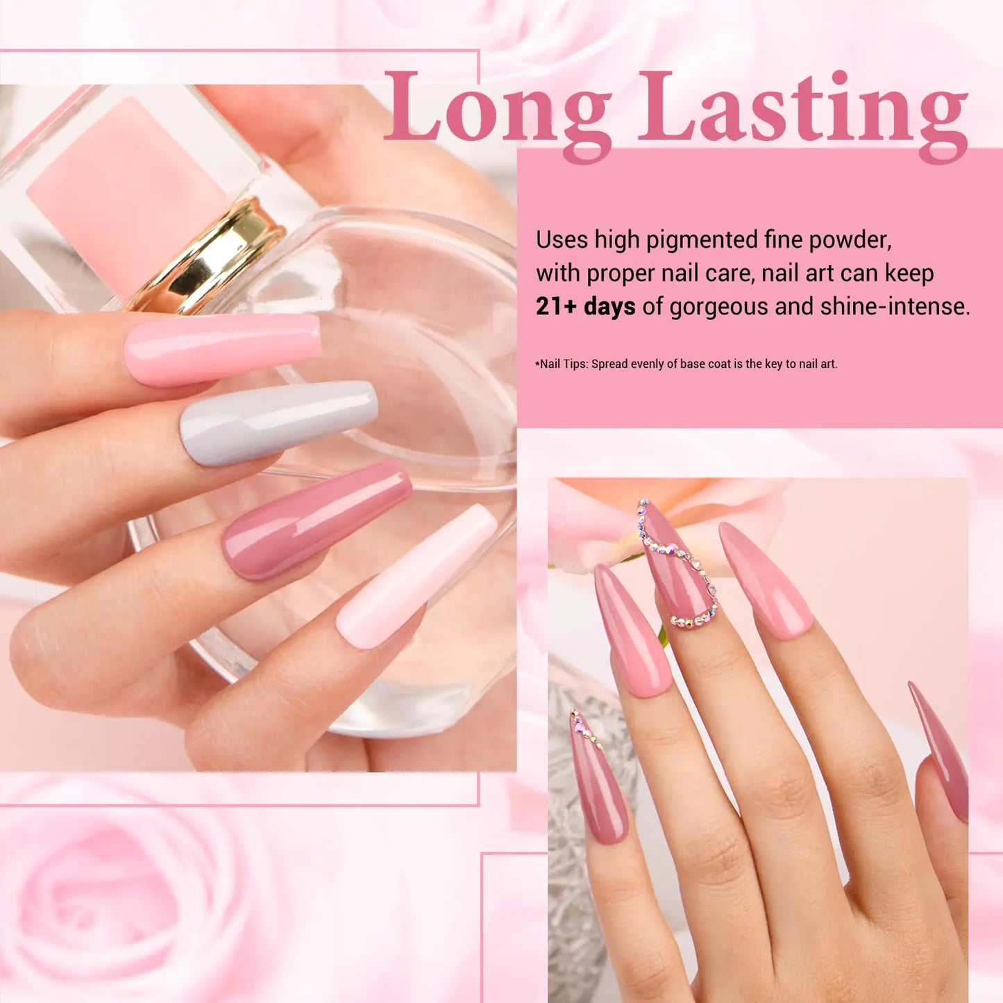 AZUREBEAUTY Dip Powder Nail Kit with 4 Nude Colors