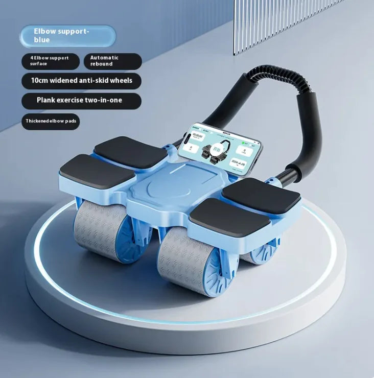 Smart Abdominal Wheel with Auto-Rebound & Multi-Environment Versatility