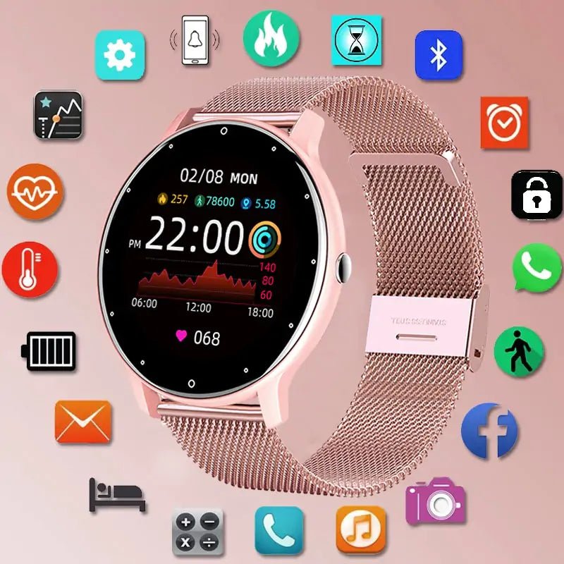 Fitness Waterproof Smartwatch with IP67 Rating and Full Touch Screen - GNS Beauty & Personal Care
