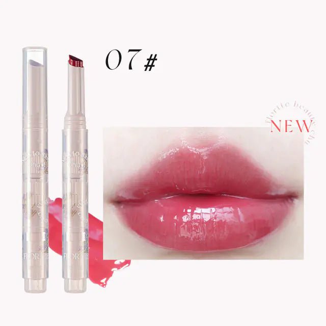 FLORTTE First Kiss Love Stick - Hydrating Jelly Lipstick Pen with Mirror - GNS Beauty & Personal Care