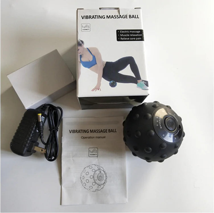 Electric Massage Fitness Ball with Adjustable Intensity