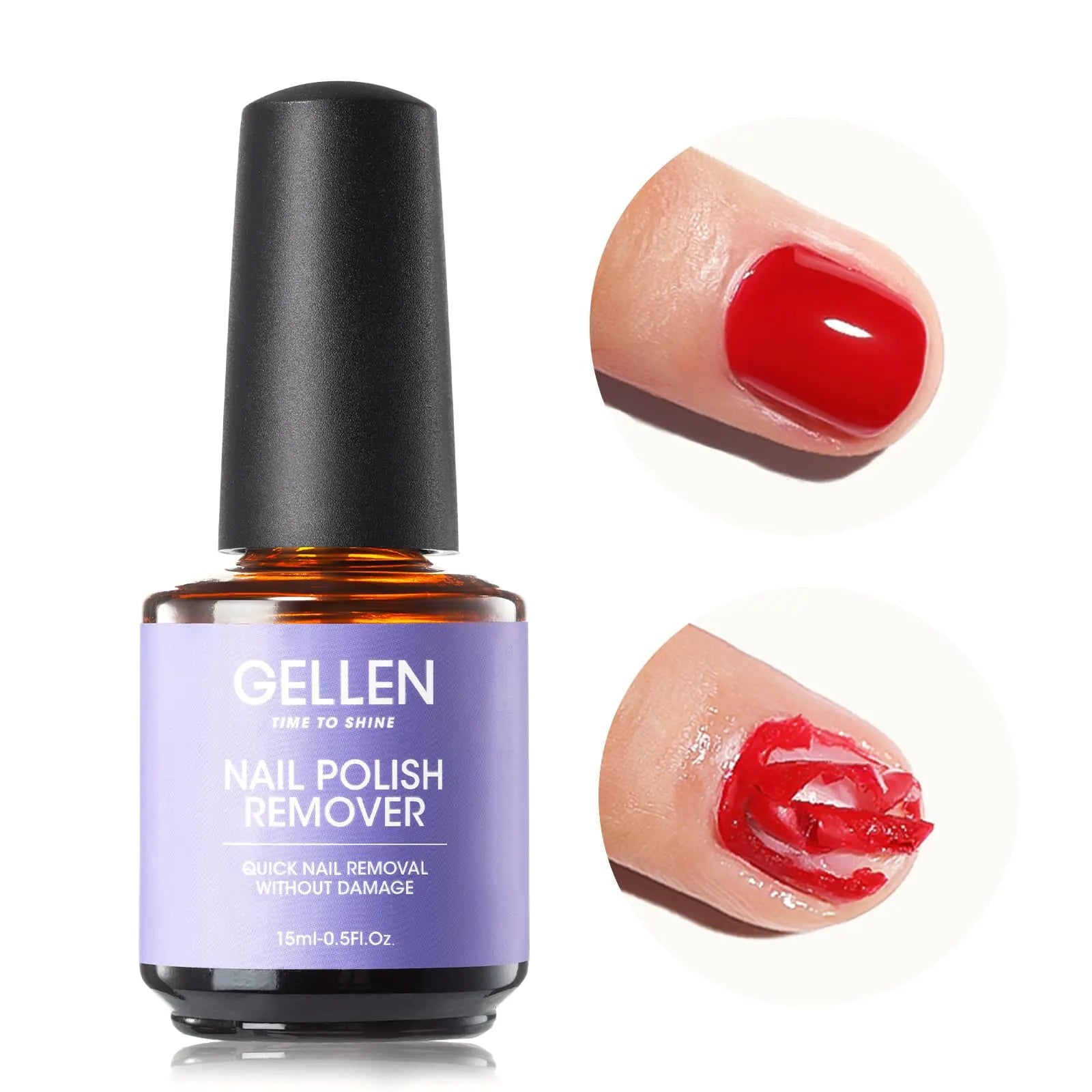 Gellen Quick Gel Nail Polish Remover, 15ml - Fast, No Soaking Needed - GNS Beauty & Personal Care