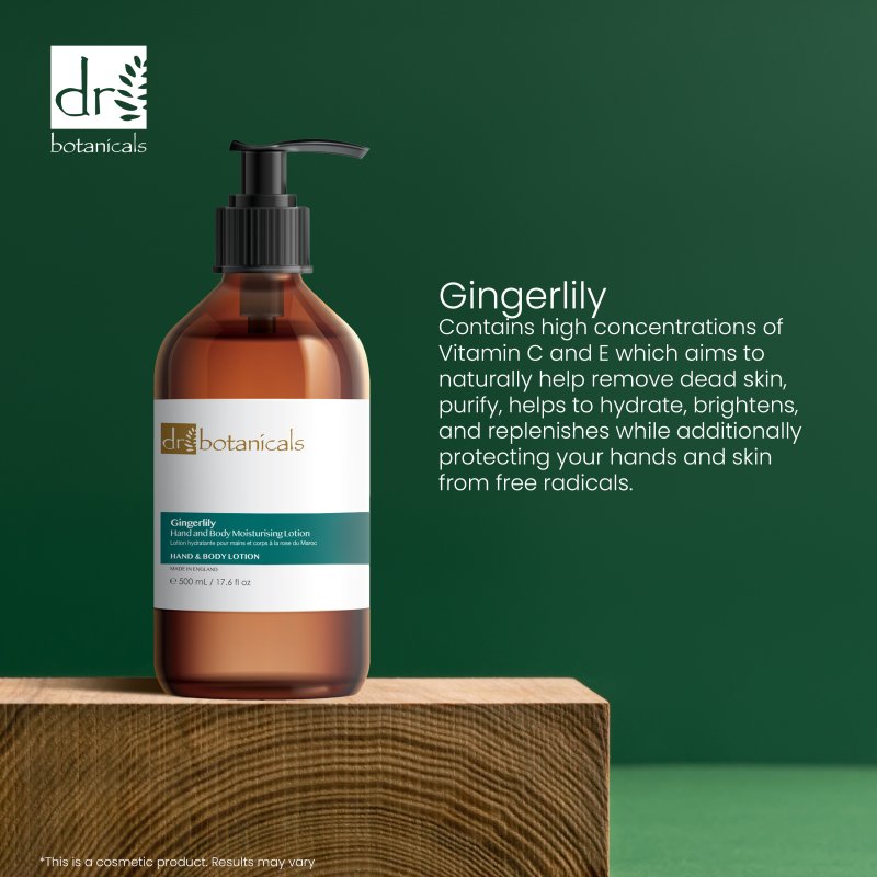 Gingerlily Hand & Body Moisturising Lotion 500ml - GNS Beauty & Personal Care