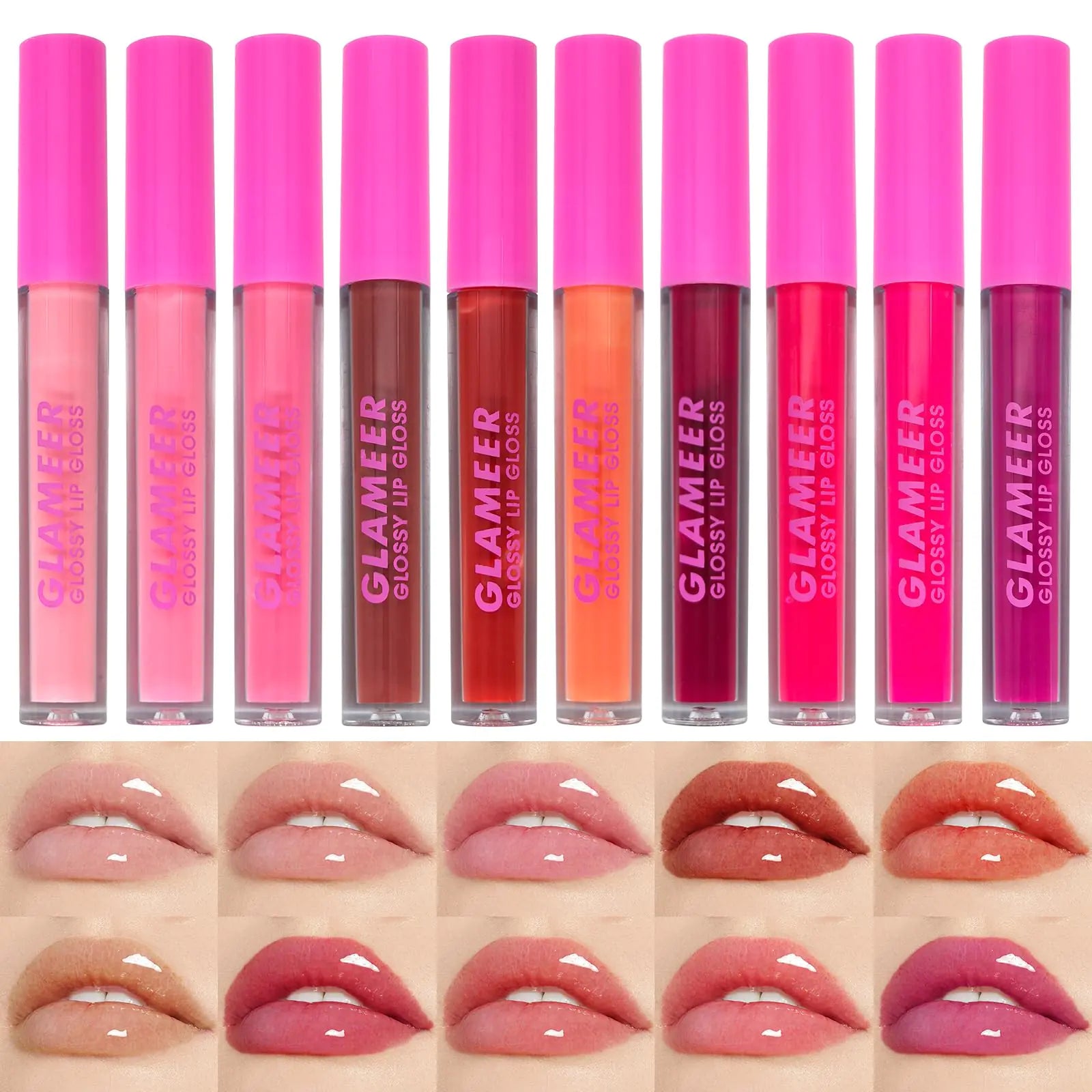 GLAMEER 10 - Color Liquid Matte Lipstick Set – Bold, Waterproof, and Beautifully Moisturizing - GNS Beauty & Personal Care