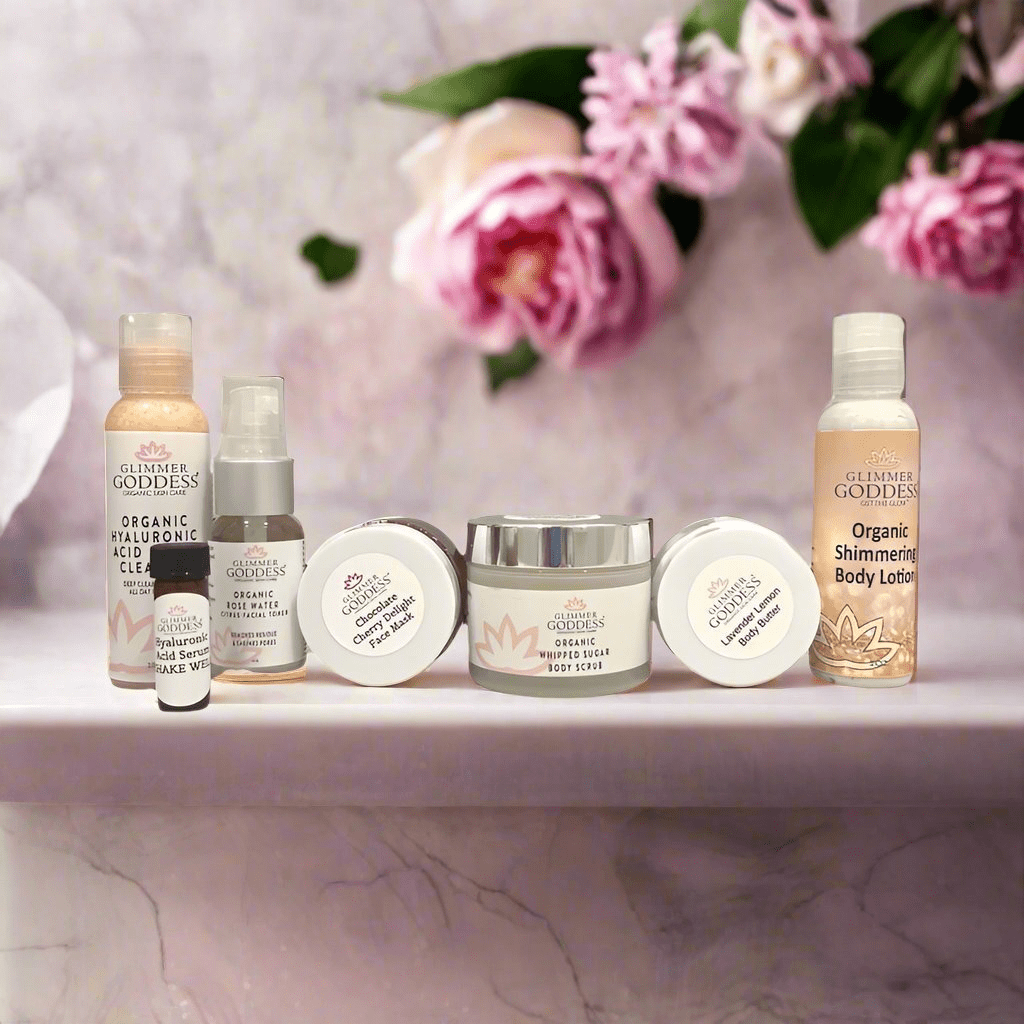 Glimmer Goddess Organic Anti - Aging Deluxe Sample Kit - GNS Beauty & Personal Care