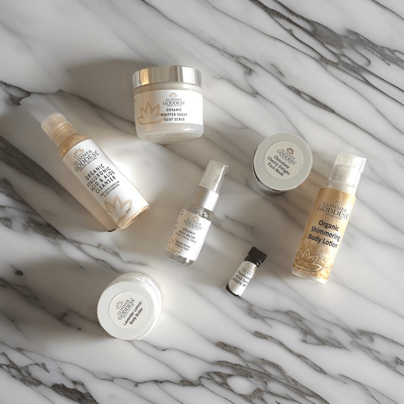 Glimmer Goddess Organic Anti - Aging Deluxe Sample Kit - GNS Beauty & Personal Care