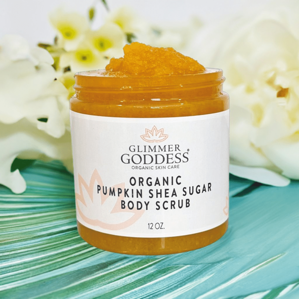 Glimmer Goddess Organic Pumpkin Shea Sugar Body Scrub - Fall Scents - GNS Beauty & Personal Care