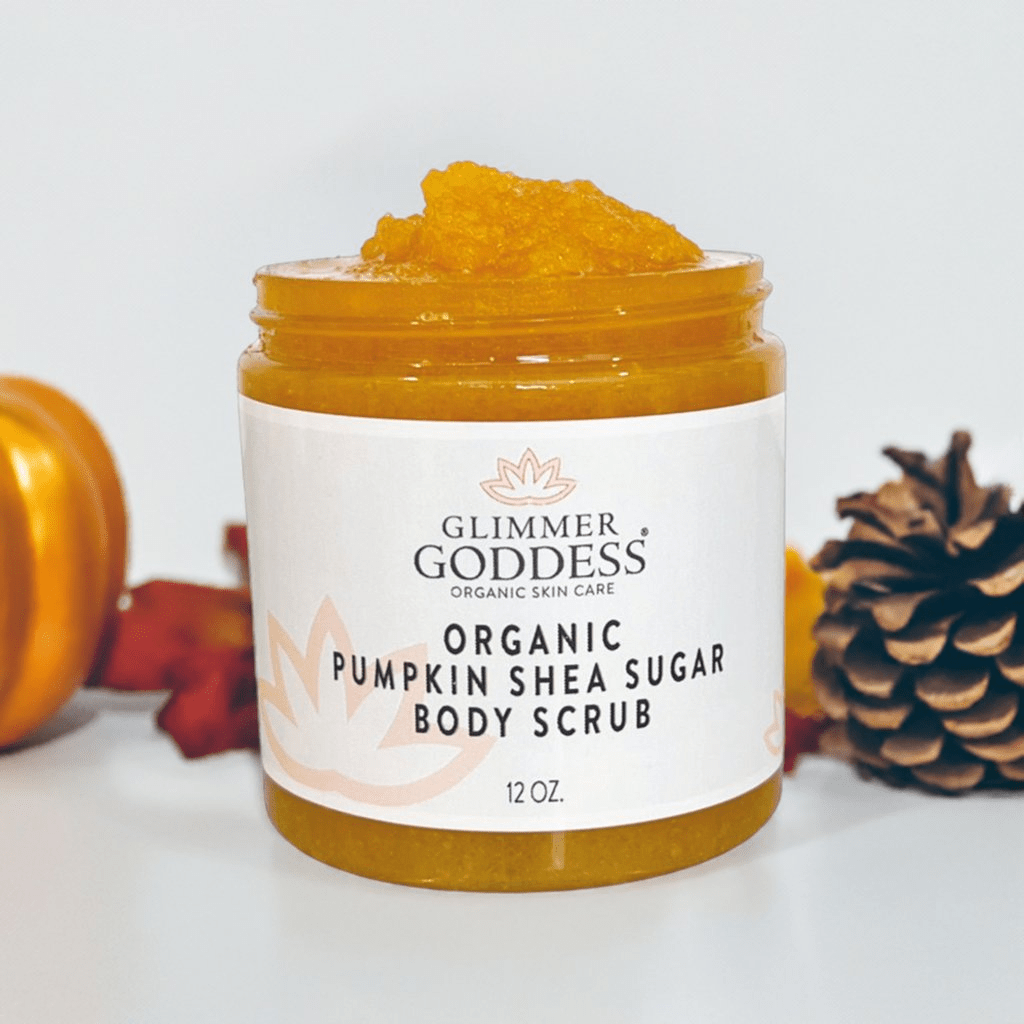 Glimmer Goddess Organic Pumpkin Shea Sugar Body Scrub - Fall Scents - GNS Beauty & Personal Care