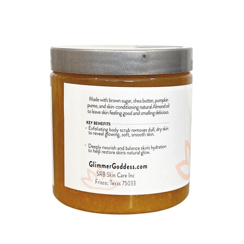 Glimmer Goddess Organic Pumpkin Shea Sugar Body Scrub - Fall Scents - GNS Beauty & Personal Care