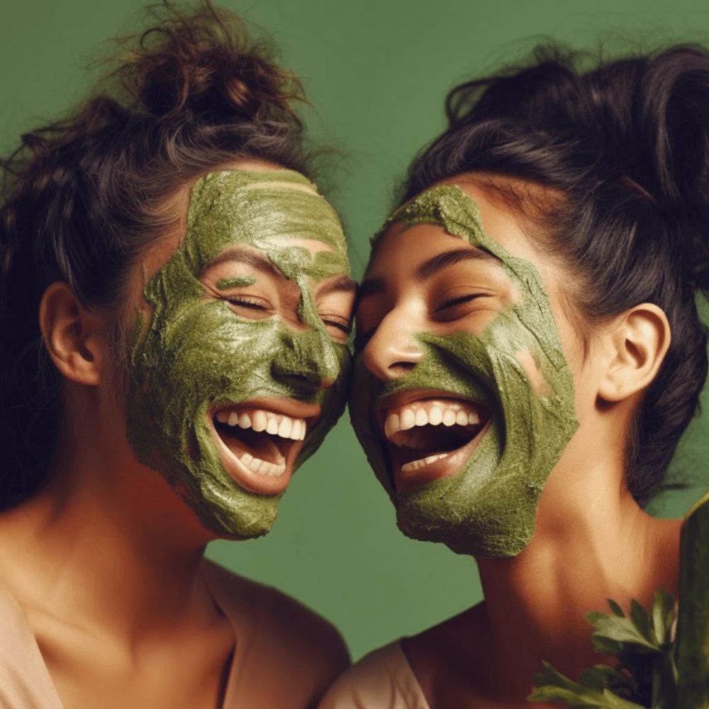 Glimmer Goddess Organic Rosemary Mint Algae Face Mask – Hydrating, Purifying & Anti - Aging - GNS Beauty & Personal Care