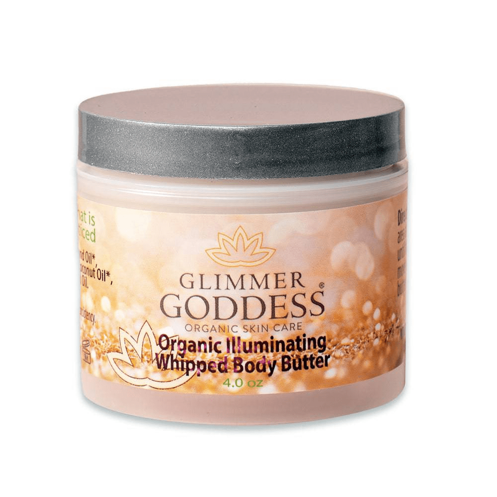 Glimmer Goddess Organic Shimmering Body Butter – Hydrating Luxury for a Radiant Glow - GNS Beauty & Personal Care