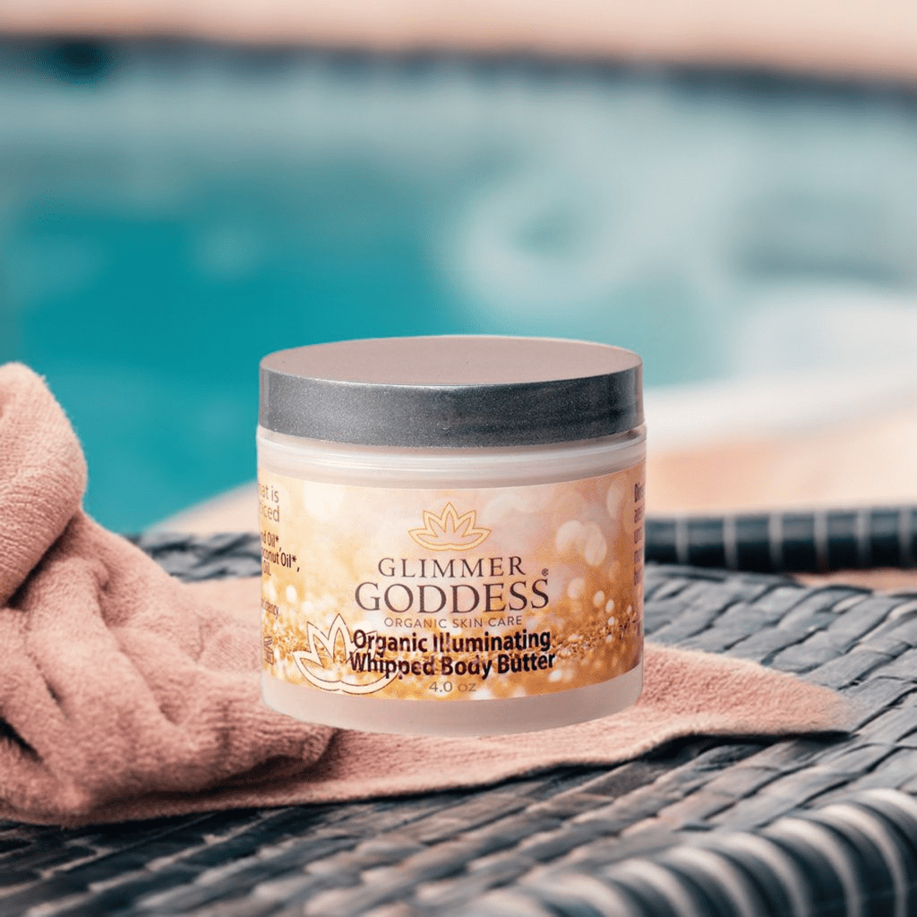 Glimmer Goddess Organic Shimmering Body Butter – Hydrating Luxury for a Radiant Glow - GNS Beauty & Personal Care