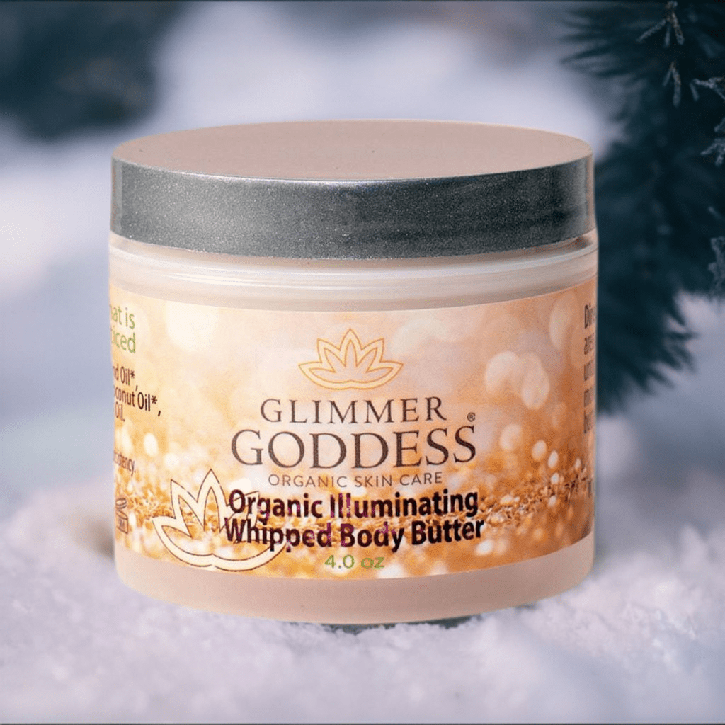 Glimmer Goddess Organic Shimmering Body Butter – Hydrating Luxury for a Radiant Glow - GNS Beauty & Personal Care