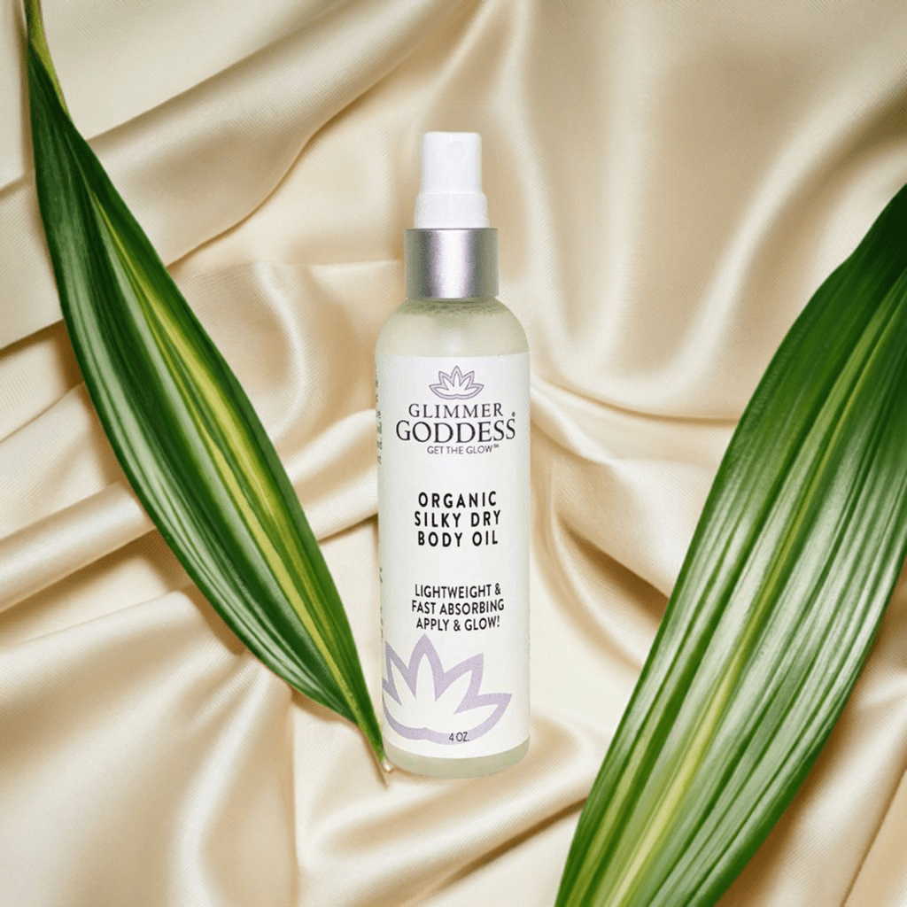 Glimmer Goddess Organic Silky Dry Body Oil - Hydrating & Eco - Friendly (4 oz) - GNS Beauty & Personal Care