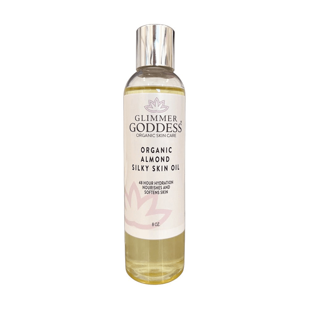 Glimmer Goddess Organic Sweet Almond Silky Skin Oil - 48 Hour Hydration - GNS Beauty & Personal Care