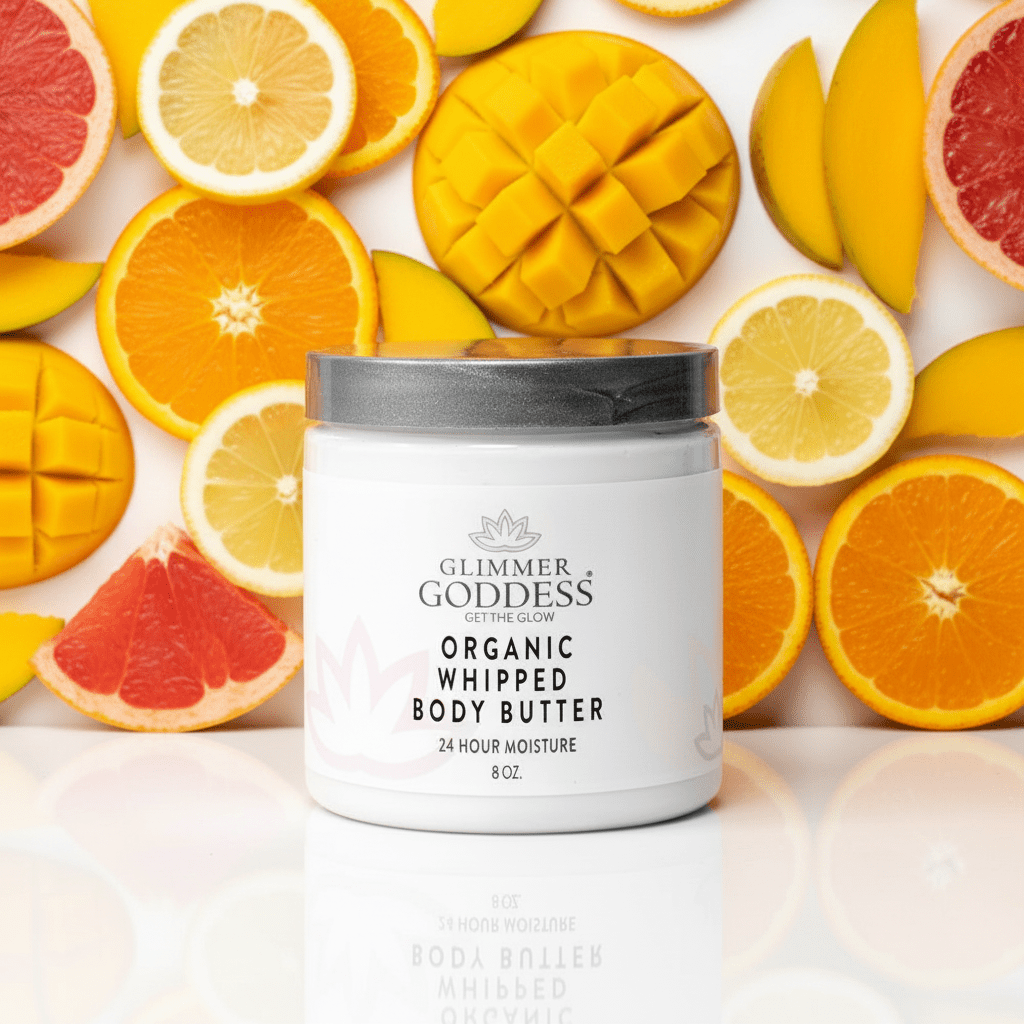 Glimmer Goddess Organic Whipped Body Butter | Non - Greasy, Deep Hydration for Soft Skin - GNS Beauty & Personal Care