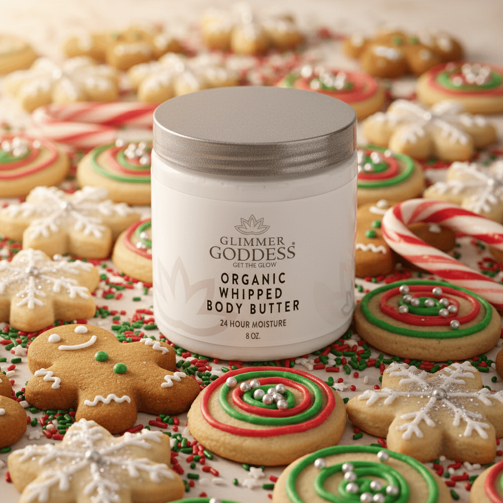 Glimmer Goddess Organic Whipped Body Butter | Non - Greasy, Deep Hydration for Soft Skin - GNS Beauty & Personal Care