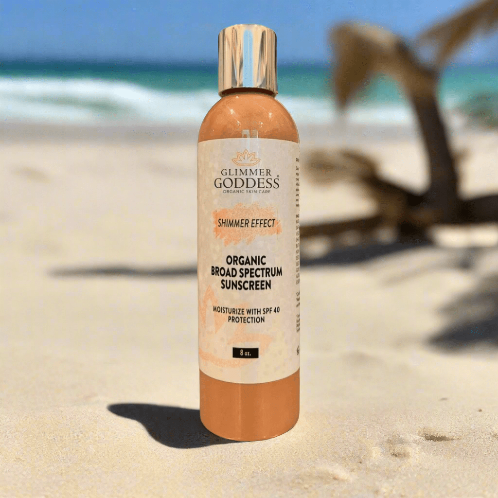 Goddess Glow Shimmer Suntan Lotion SPF 40 – Reef - Safe Radiance - GNS Beauty & Personal Care