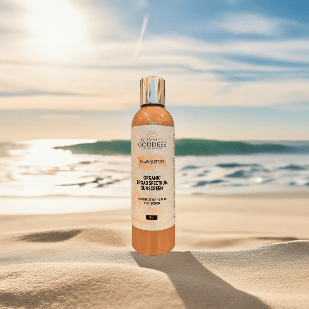 Goddess Glow Shimmer Suntan Lotion SPF 40 – Reef - Safe Radiance - GNS Beauty & Personal Care