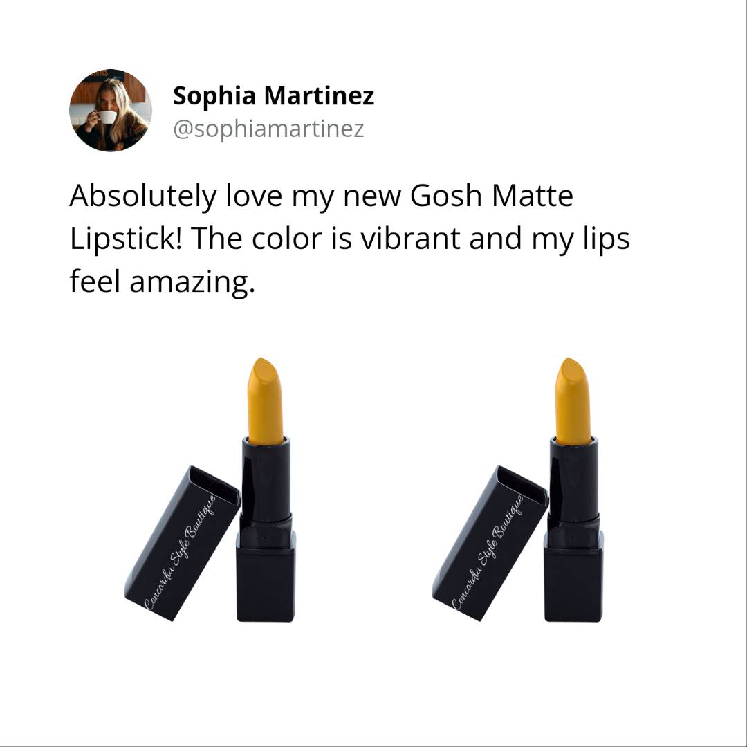 Gosh Matte Lipstick – Bold Color with Clean Comfort (Shade 8236) - GNS Beauty & Personal Care