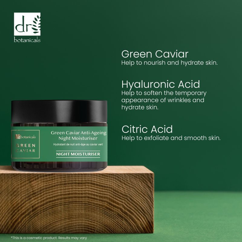 Green Caviar & Argan Oil Anti - Oxidant Anti - Ageing Night Cream 50ml - GNS Beauty & Personal Care